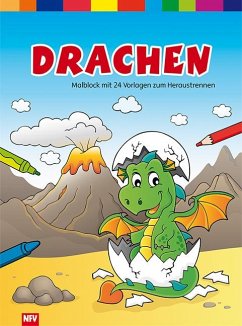 Drachen - Malblock mit 24 Vorlagen zum Heraustrennen von Neuer Favorit Verlag